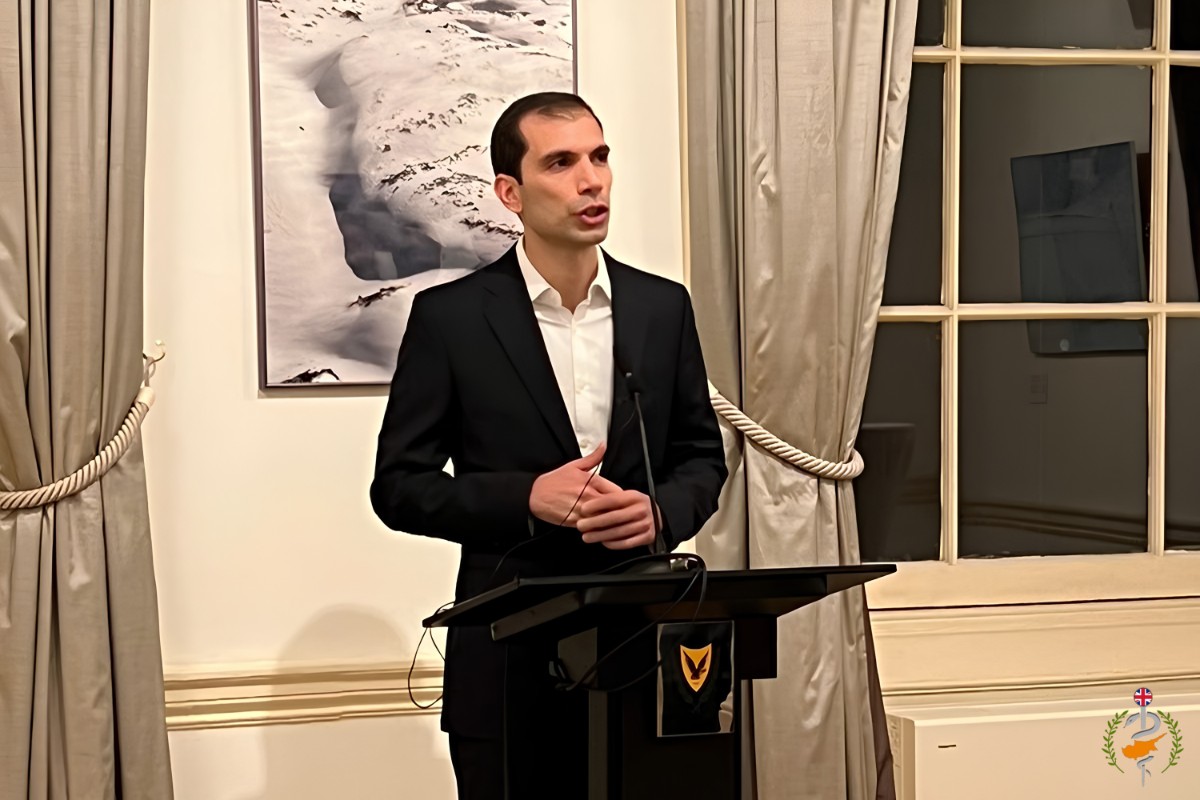 First networking event, May 2021, Cyprus High Commission, London — Dr. Savvas Hadjiphilippou, former Co-President.